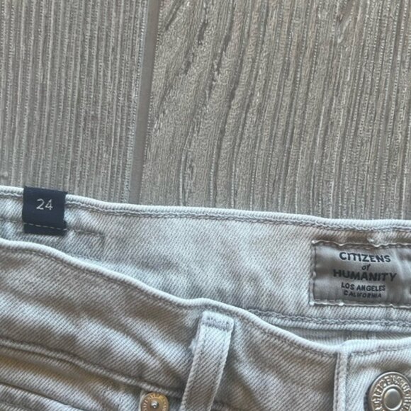 Citizens of Humanity Light Gray Olivia High Rise Slim Ankle Jeans Size 24 - Picture 3 of 9